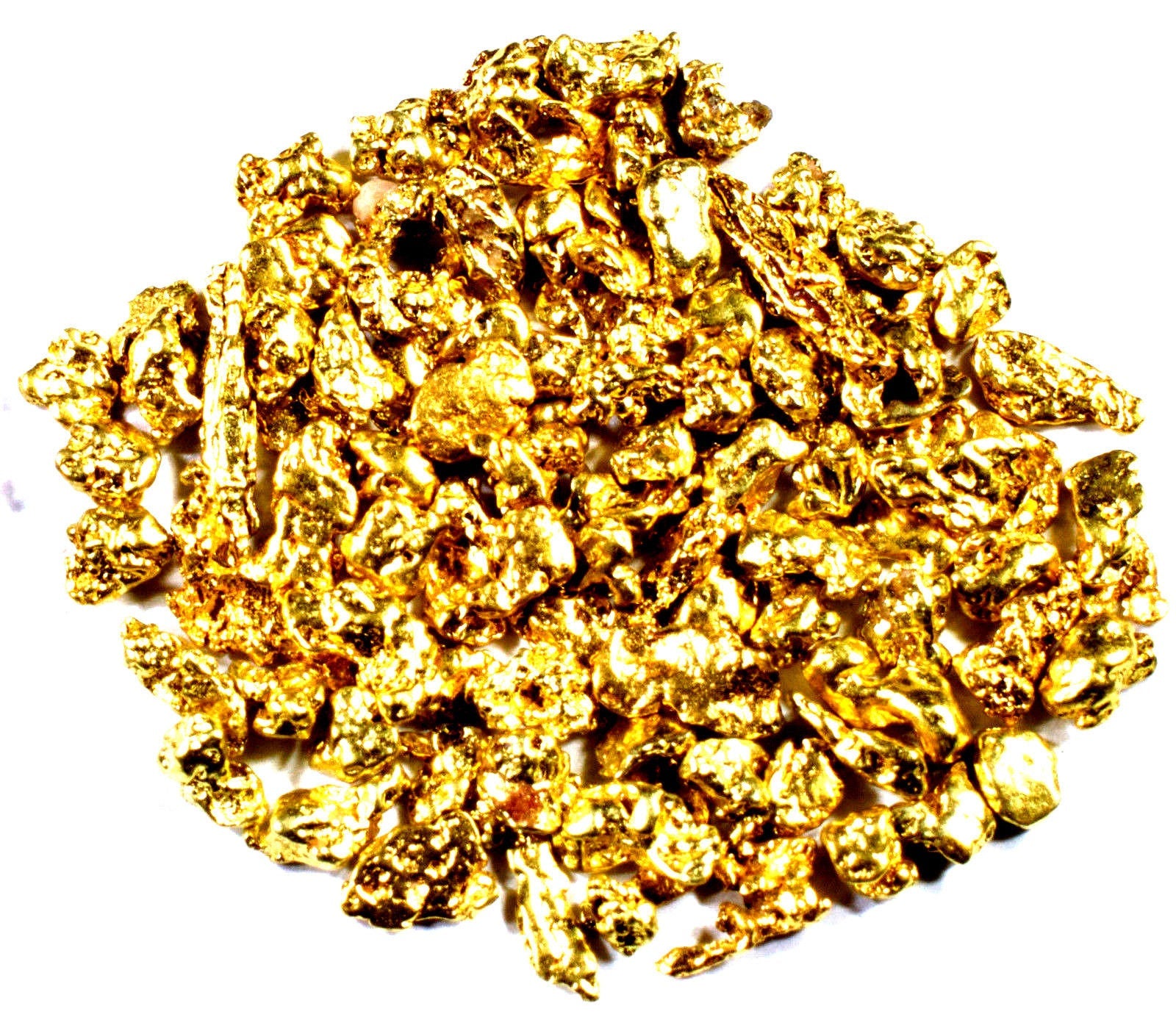0.500 GRAMS ALASKAN YUKON BC NATURAL PURE GOLD NUGGETS #14 MESH - Liquidbullion