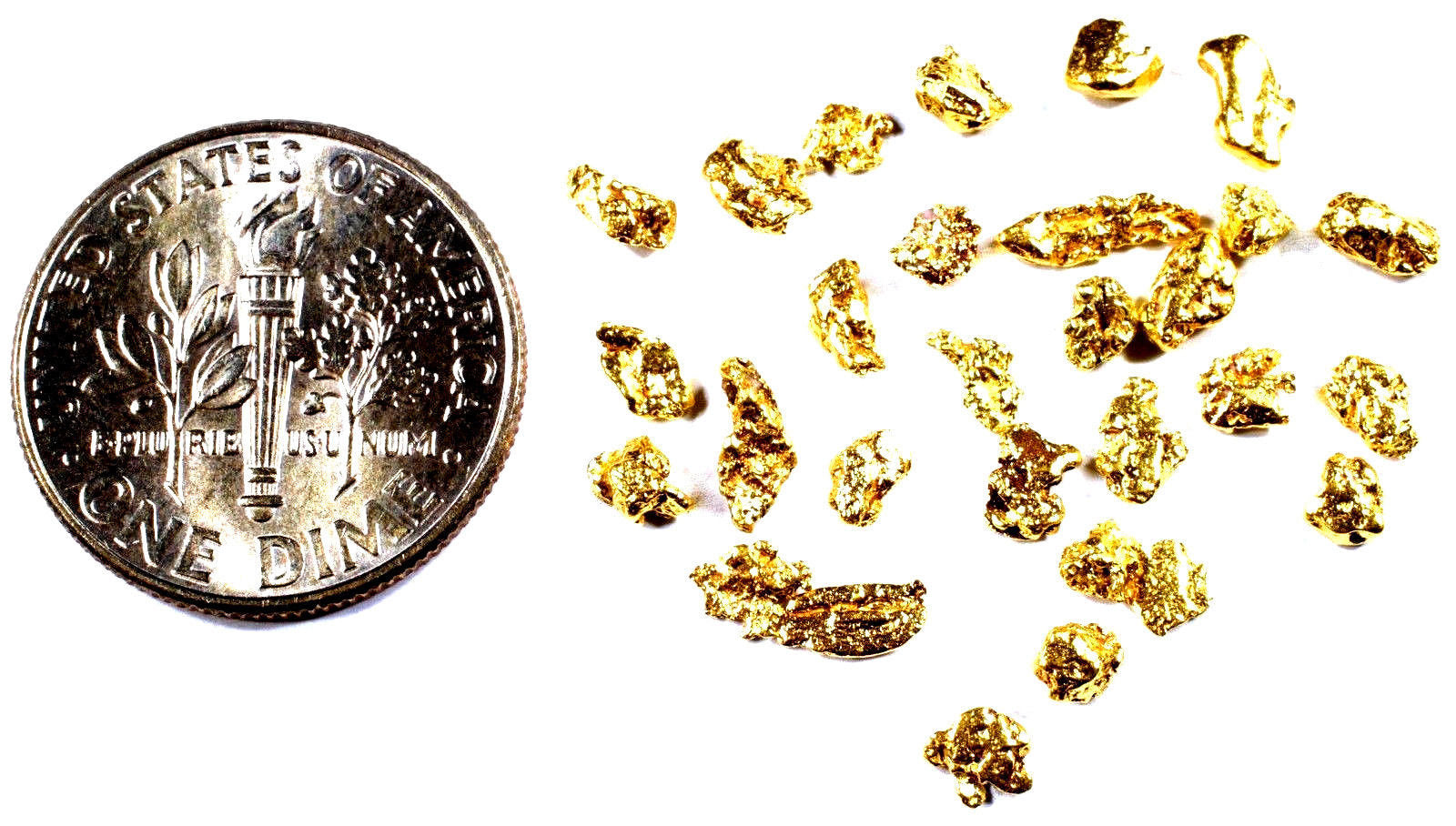 0.200+ GRAMS ALASKAN YUKON BC NATURAL PURE GOLD NUGGET HAND PICKED - Liquidbullion