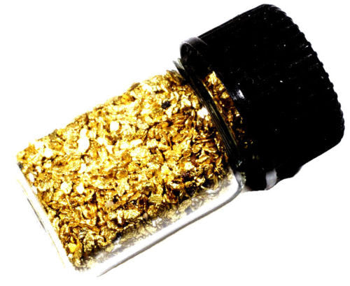 0.250 GRAMS ALASKAN YUKON BC NATURAL PURE GOLD NUGGETS #30 MESH WITH BOTTLE (#B300) - Liquidbullion