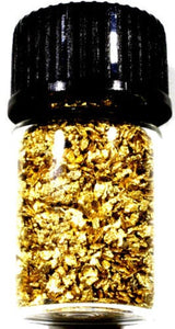 0.125 GRAMS ALASKAN YUKON BC NATURAL PURE GOLD NUGGETS #30 MESH WITH BOTTLE (#B300) - Liquidbullion
