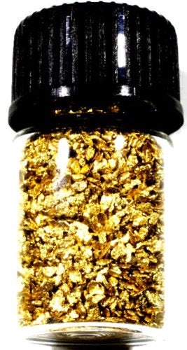 5.000 GRAMS ALASKAN YUKON BC NATURAL PURE GOLD NUGGETS #30 MESH WITH BOTTLE (#B300) - Liquidbullion
