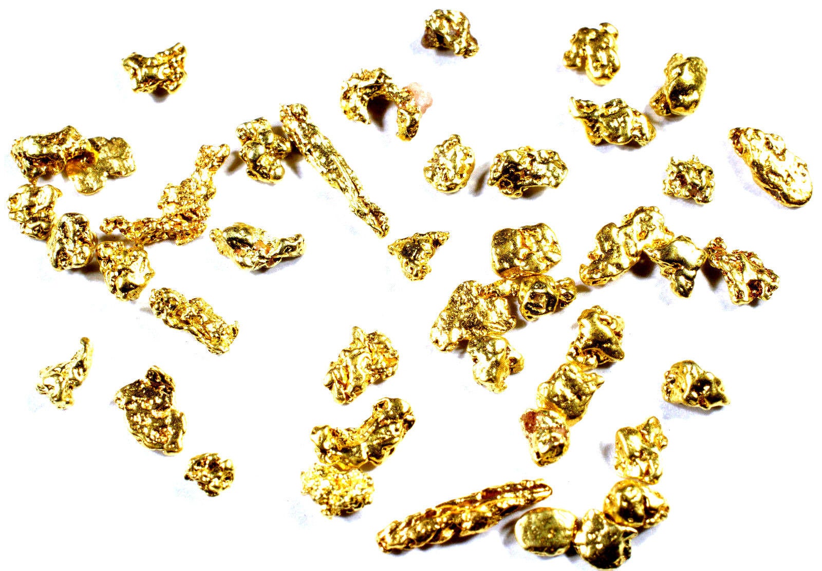 10.000 GRAMS ALASKAN YUKON BC NATURAL PURE GOLD NUGGETS #14 MESH - Liquidbullion