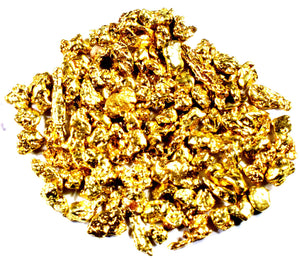 0.125 GRAMS ALASKAN YUKON BC NATURAL PURE GOLD NUGGETS #14 MESH - Liquidbullion