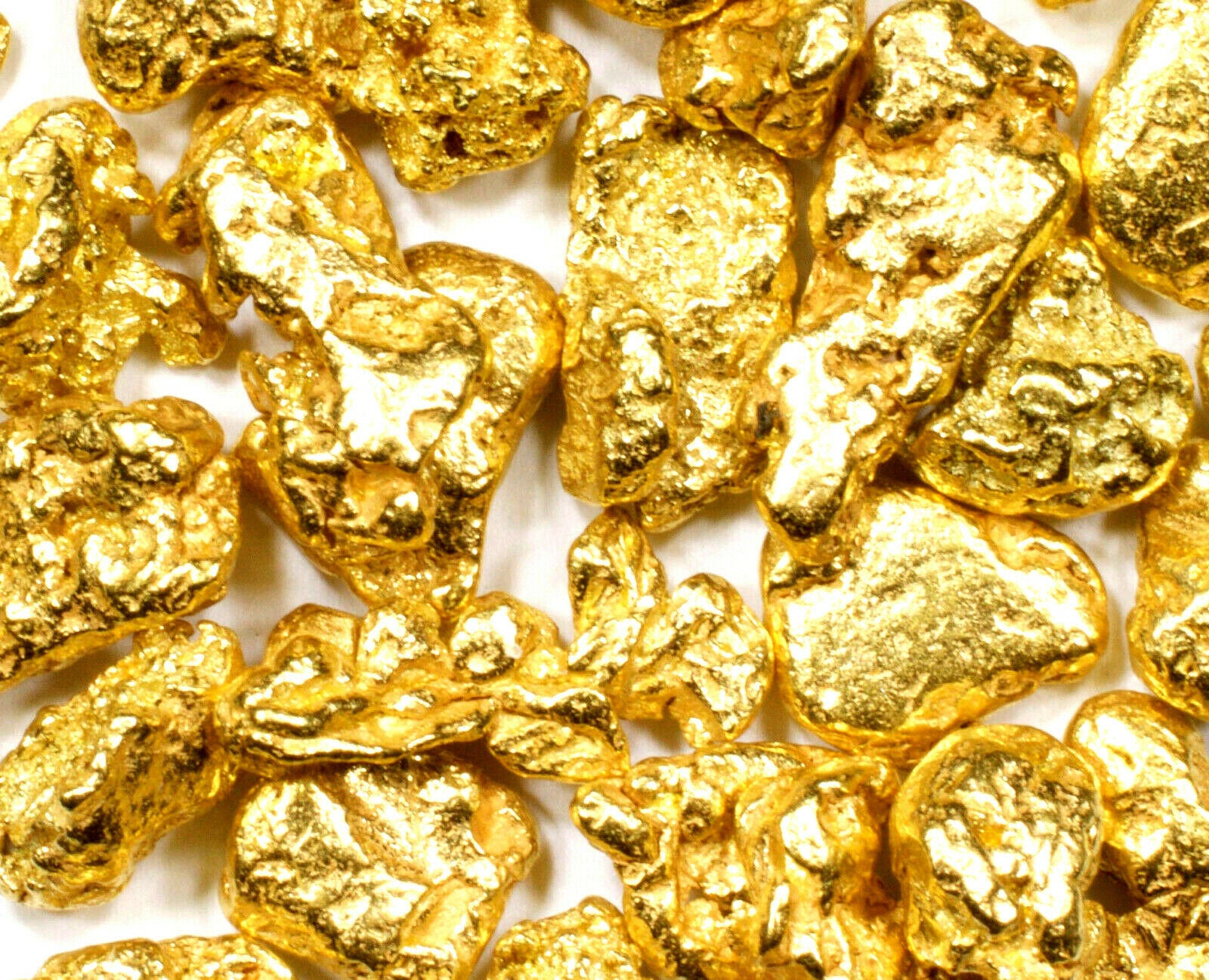 10.000 GRAMS ALASKAN YUKON BC NATURAL PURE GOLD NUGGETS #6 MESH WITH BOTTLE (#B600) - Liquidbullion
