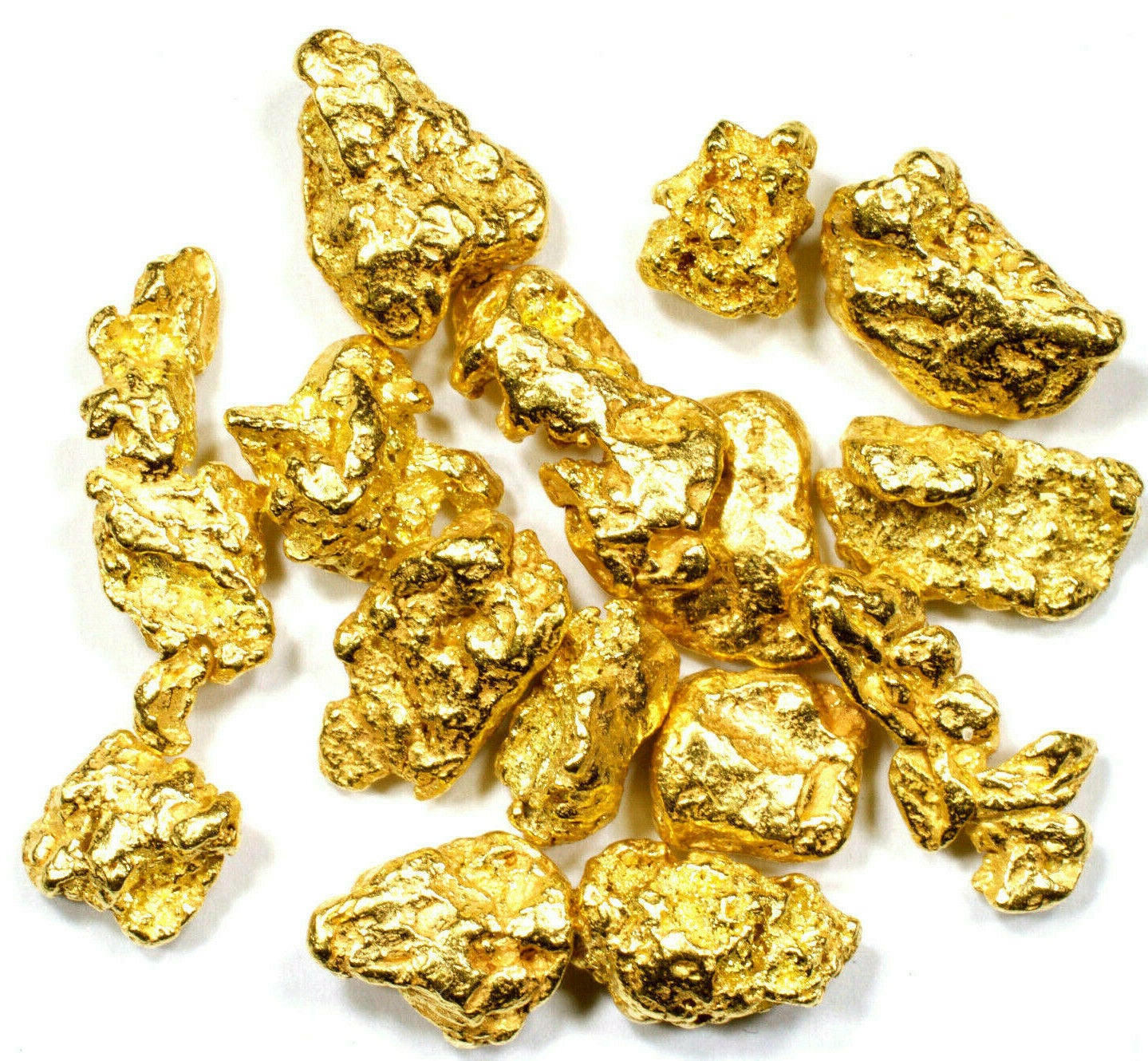 pure gold nuggets