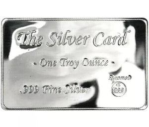 1 TROY OZ .999 SILVER PYROMET “THE SILVER CARD" BU