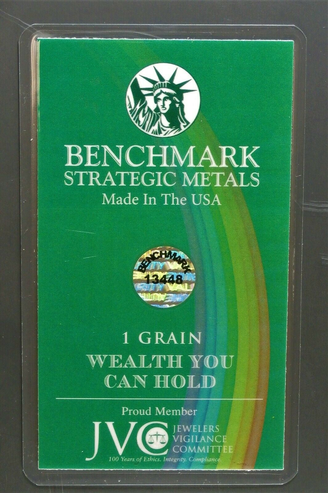 1/15 GRAM .9999 FINE 24K GOLD “LUCK O’ THE IRISH” BULLION BAR - IN COA CARD