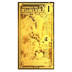 NEW HAMPSHIRE GOLDBACK FULL SET 1,5,10,25,50 AURUM 24KT GOLD FOIL NOTE .999 FINE GOLD