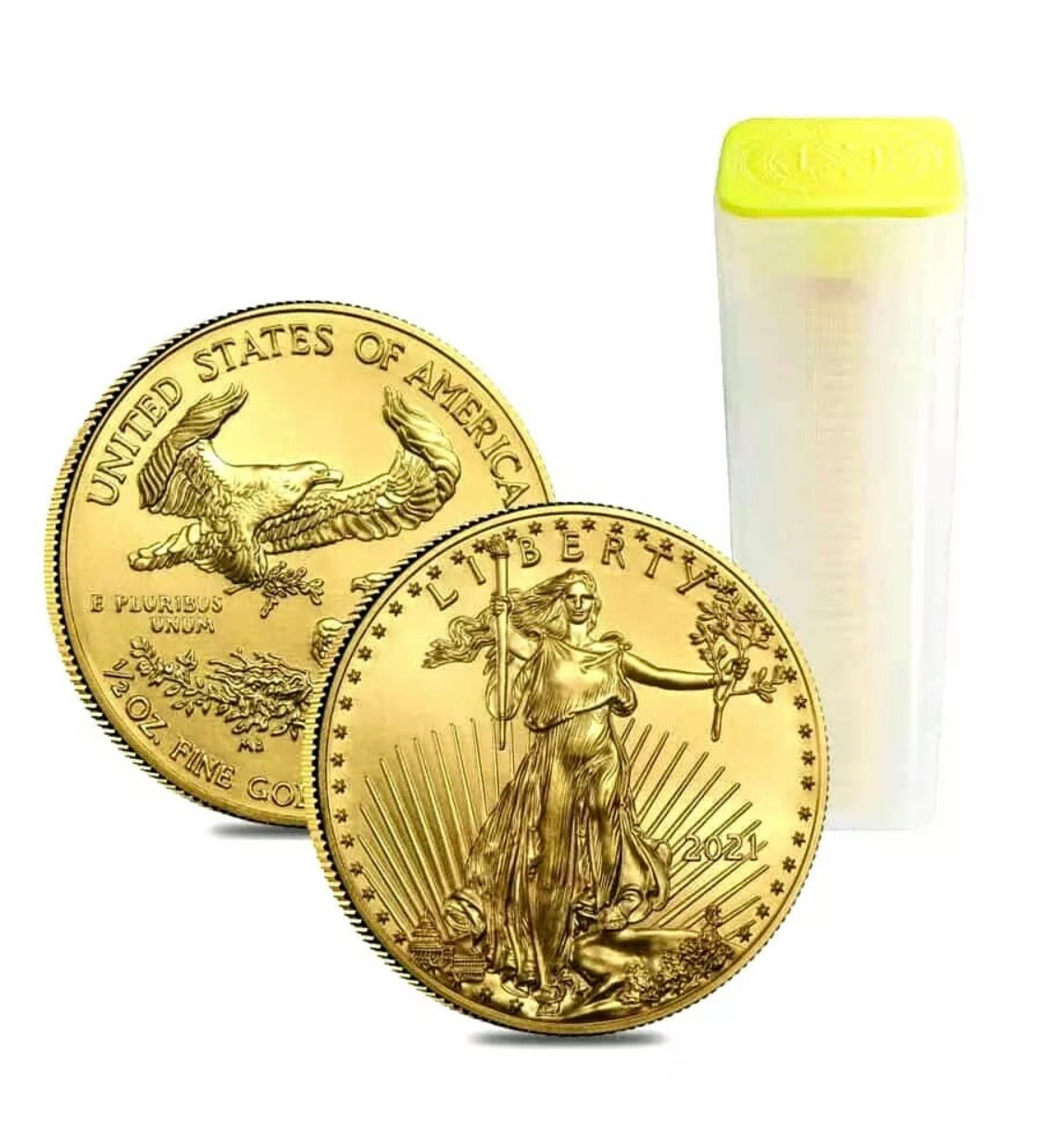 1/2 TROY OZ AMERICAN GOLD EAGLE $25 COIN BU