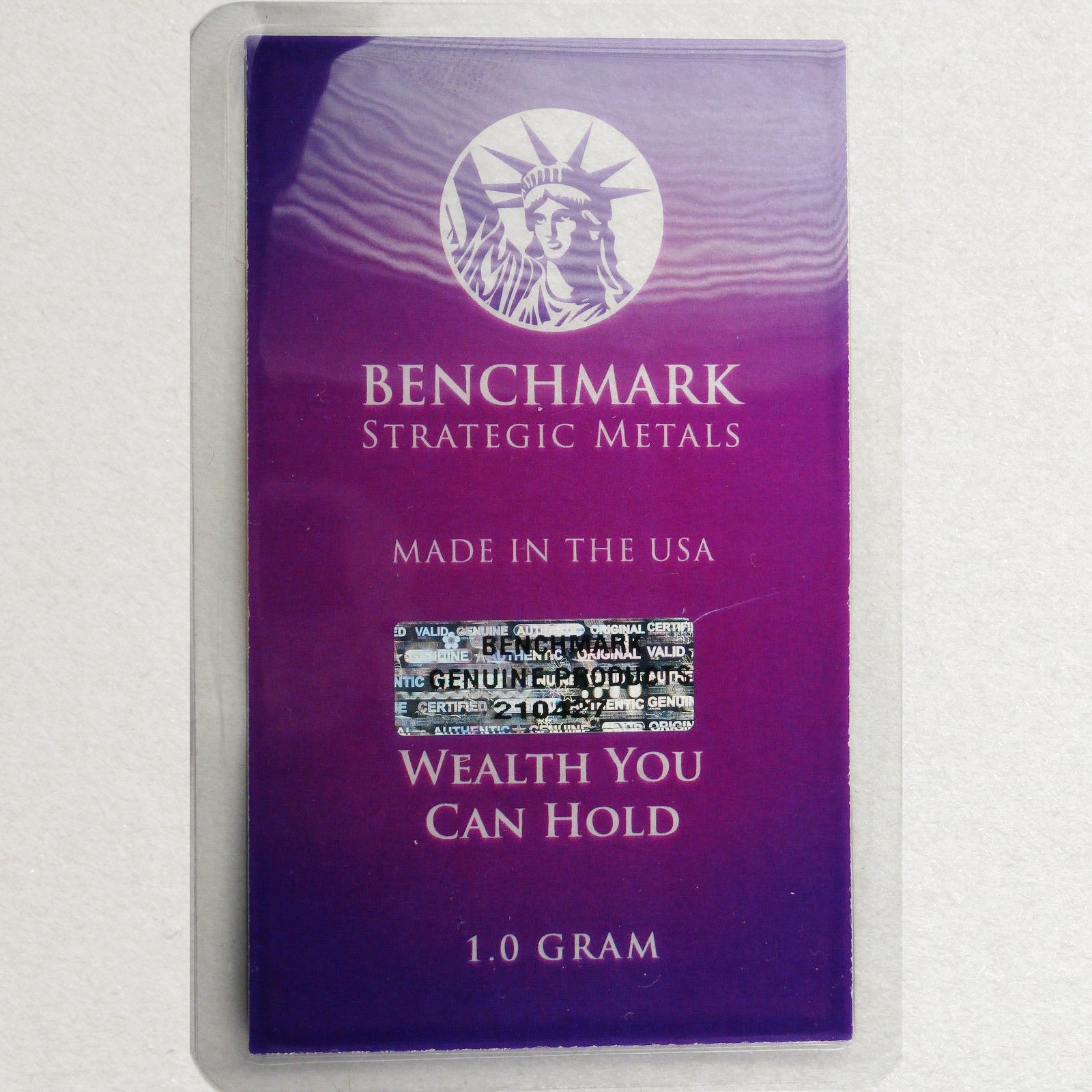 1 GRAM .999 FINE 24K GOLD BULLION BAR - IN COA CARD