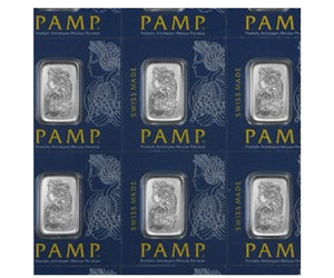 1 GRAM PAMP SUISSE .9995 FINE PLATINUM MULTIGRAM BAR FROM NEW SHEET OF 25