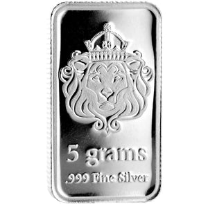 5 GRAM .999 FINE SILVER SCOTTSDALE MINT BAR BU