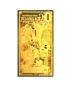 LOT 3 X 1 NEW HAMPSHIRE GOLDBACK AURUM 24KT GOLD FOIL NOTE BU 1/1000TH OZ .999 FINE GOLD