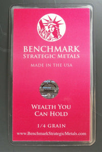 LOT 6 X 1/4 GRAIN .9999 FINE 24K GOLD BULLION BARS “HALF DOZEN ROSE WITH GOLD BARS” - IN COA CARD PINK