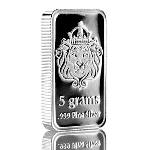 5 GRAM .999 FINE SILVER SCOTTSDALE MINT BAR BU