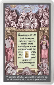 1/4 GRAIN .9999 FINE 24K GOLD BULLION BAR REVELATION 21:21 - IN COA CARD