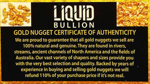 10.610 GRAMS ALASKAN YUKON NATURAL PURE GOLD NUGGET GENUINE (#N900) C GRADE