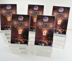 LOT 5 X 1/4 GRAIN .9999 FINE 24K GOLD BULLION BAR “FIREWORKS” - IN COA CARD