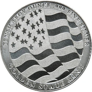 1/10 TROY OZ .999 SILVER GSM LIBERTY EAGLE ROUND BU