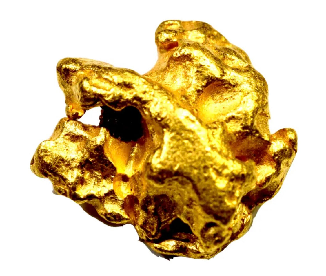 5.289 GRAMS AUSTRALIAN NATURAL PURE GOLD NUGGET GENUINE 94-98% PURE (#AU450)