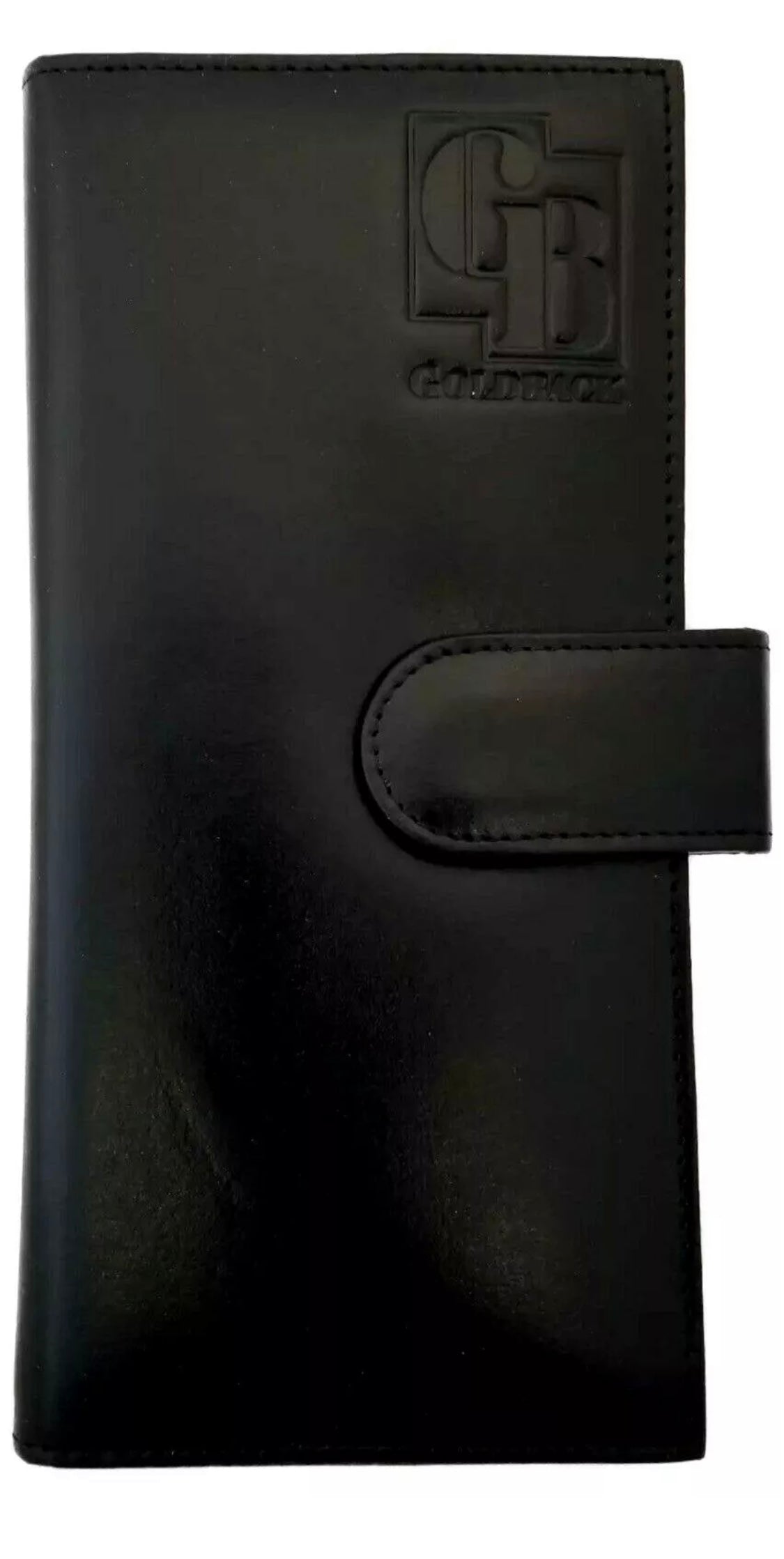 BLACK GOLDBACK LEATHER WALLET HOLDS 1,5,10,25,50 GOLDBACK 24K GOLD NOTES